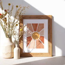 Lade das Bild in den Galerie-Viewer, Kunstdruck &quot;Sonne Terrakotta&quot; | abstrakt | verschiedene Größen
