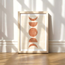 Lade das Bild in den Galerie-Viewer, Kunstdruck &quot;Mondphasen Terrakotta&quot; | abstrakt | verschiedene Größen
