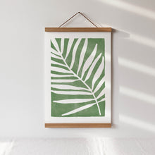 Lade das Bild in den Galerie-Viewer, Kunstdruck &quot;Palmblatt grün&quot; | abstrakt | verschiedene Größen
