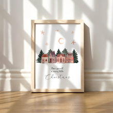 Lade das Bild in den Galerie-Viewer, Kunstdruck &quot;Weihnachtliche Häuser&quot; | verschiedene Größen

