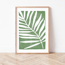 Lade das Bild in den Galerie-Viewer, Kunstdruck &quot;Palmblatt grün&quot; | abstrakt | verschiedene Größen
