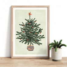 Lade das Bild in den Galerie-Viewer, Kunstdruck &quot;Festlicher Weihnachtsbaum&quot; | verschiedene Größen
