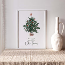 Lade das Bild in den Galerie-Viewer, Kunstdruck &quot;Weihnachtsbaum mit Spruch&quot; | verschiedene Größen
