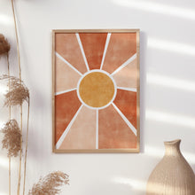 Cargar imagen en el visor de la galería, Kunstdruck &quot;Sonne Terrakotta&quot; | abstrakt | verschiedene Größen
