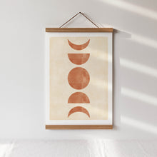 Cargar imagen en el visor de la galería, Kunstdruck &quot;Mondphasen Terrakotta&quot; | abstrakt | verschiedene Größen
