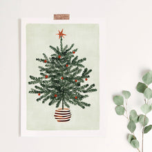 Lade das Bild in den Galerie-Viewer, Kunstdruck &quot;Festlicher Weihnachtsbaum&quot; | verschiedene Größen
