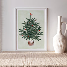 Cargar imagen en el visor de la galería, Kunstdruck &quot;Festlicher Weihnachtsbaum&quot; | verschiedene Größen

